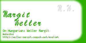 margit weller business card